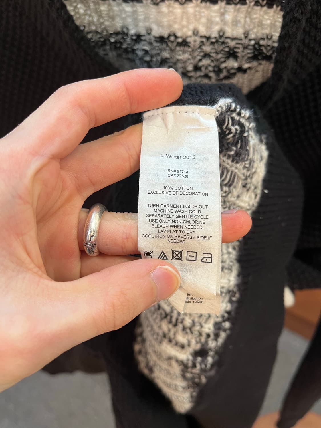 아르마니 와플 니트 가디건 상품이미지6