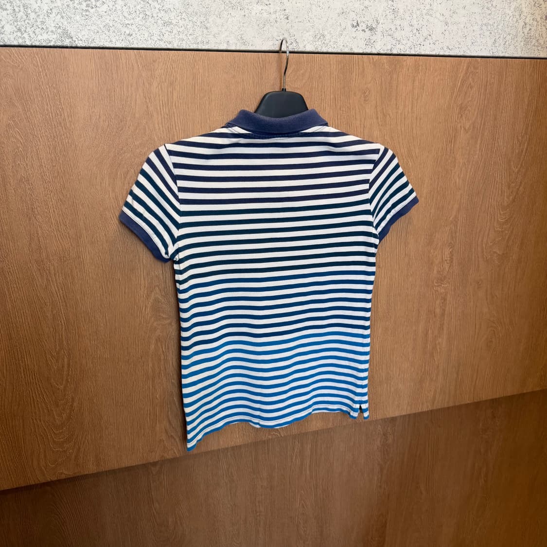 나이키 카라 반팔 티셔츠 스트라이프 패턴 디테일 네이비 k36 상품이미지2