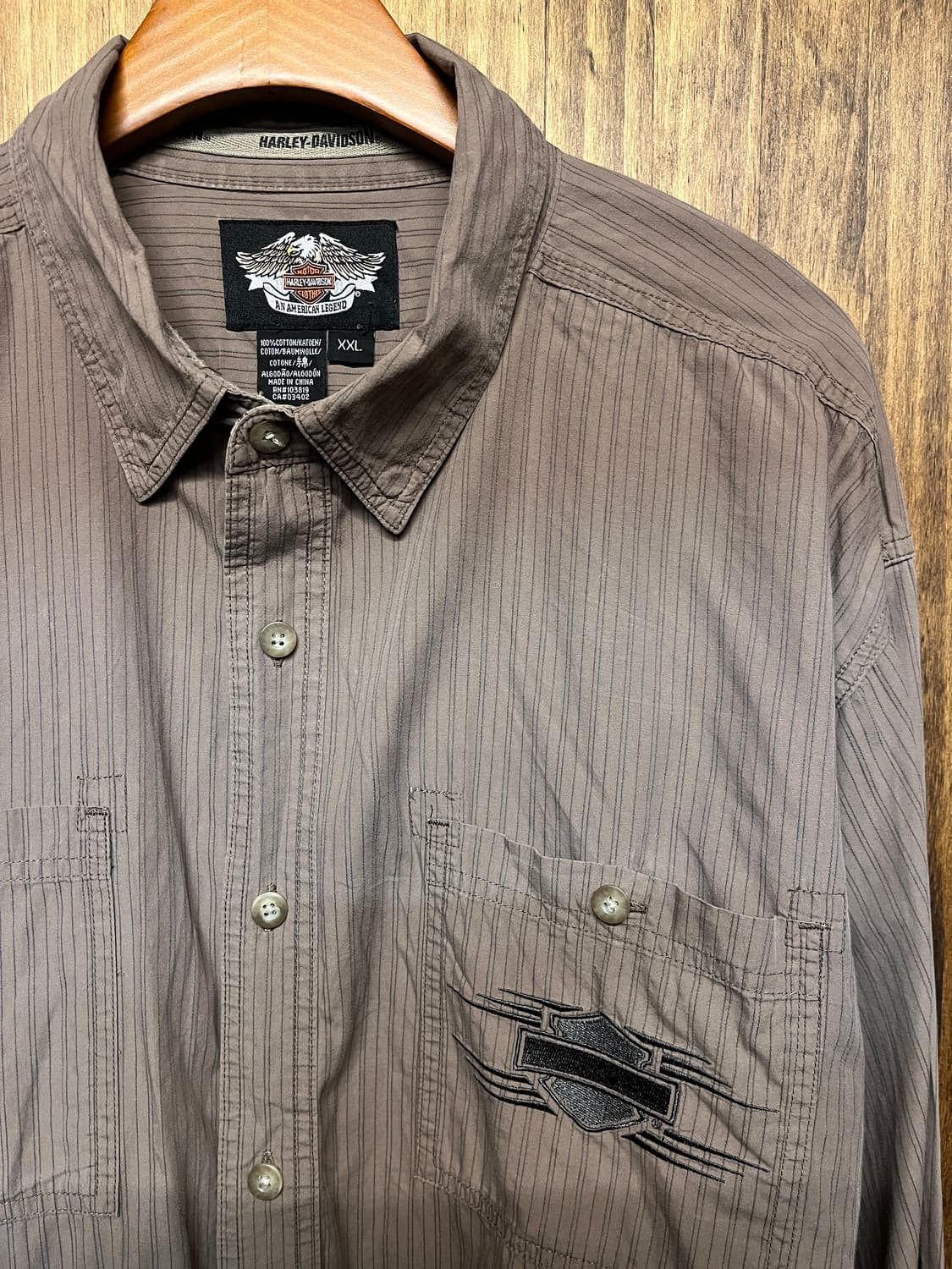Harley Davidson striped shirt 상품이미지3