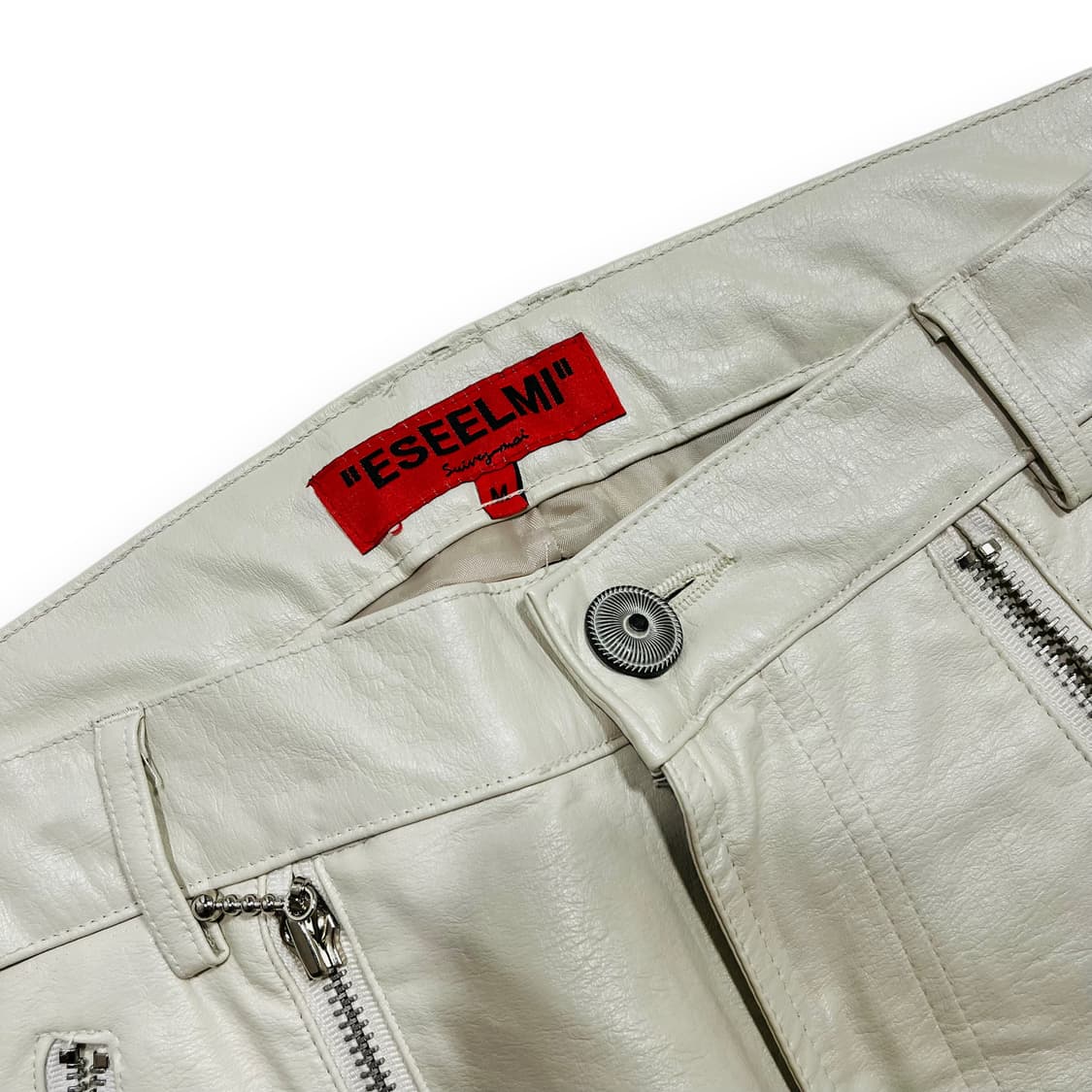 ESEELMI VEGAN LEATHER WIDE PANTS 상품이미지7