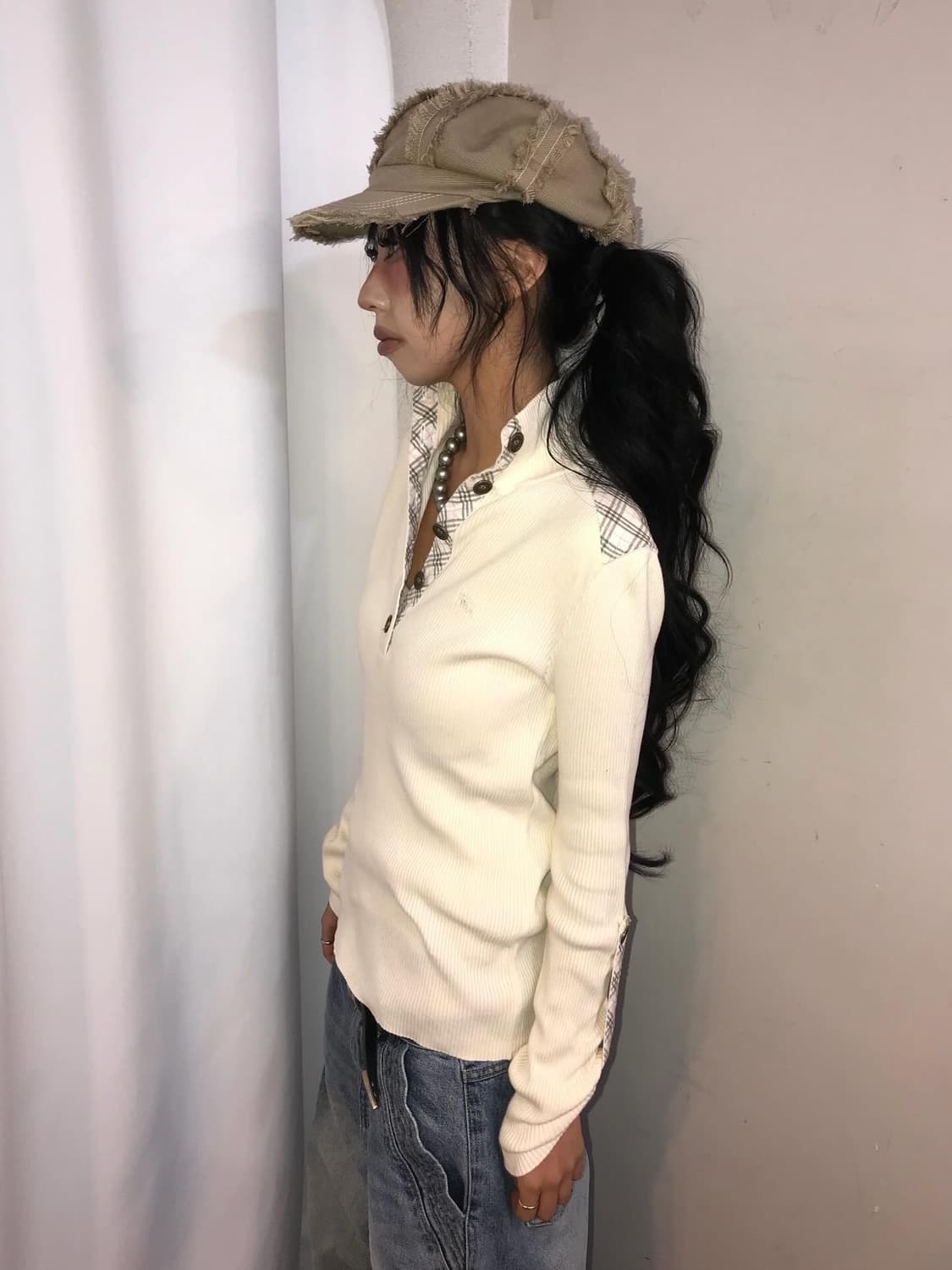 Burberry Check Pattern Knit 상품이미지2