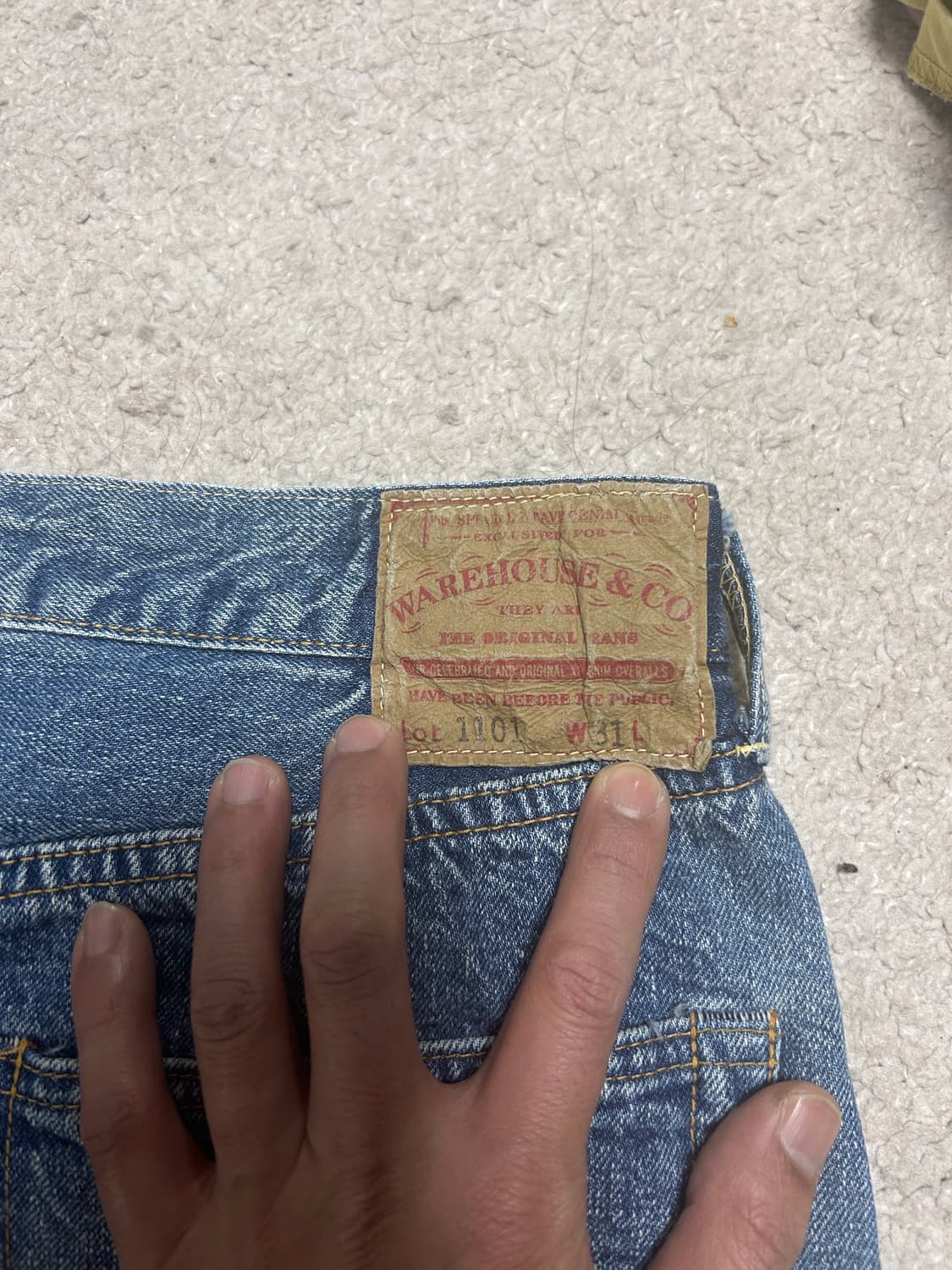 웨어하우스1101 라이트인디고31사이즈 상품이미지3