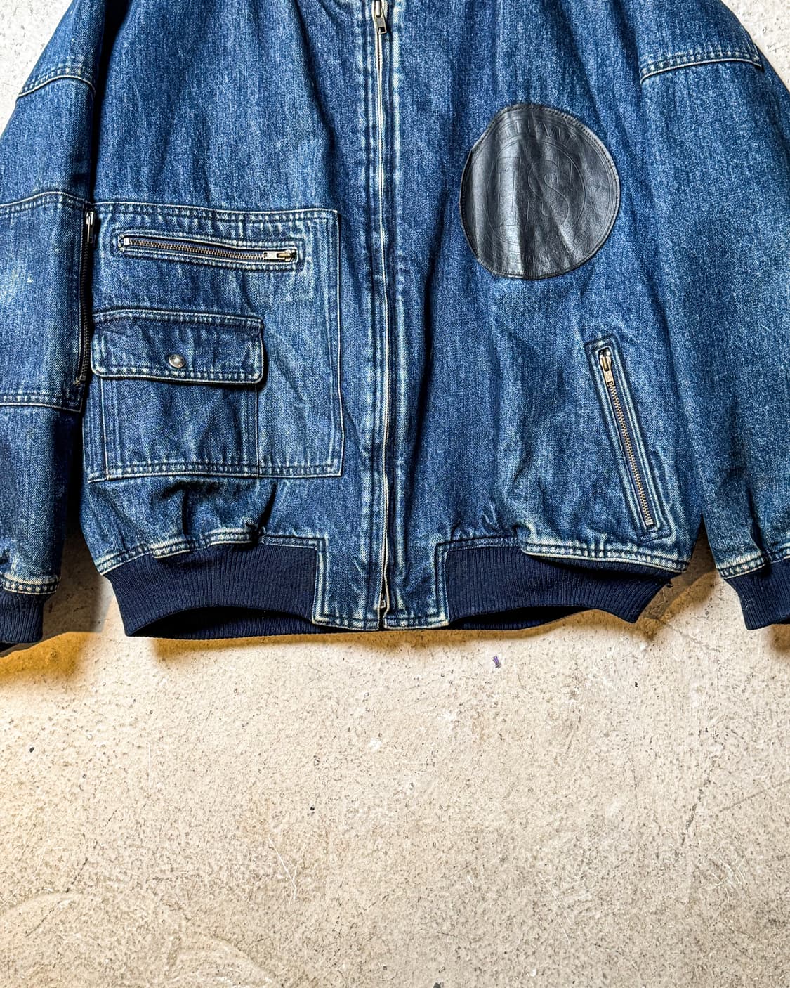 80‘s i.s. ISSEY MIYAKE – Denim Bomber JK 상품이미지4