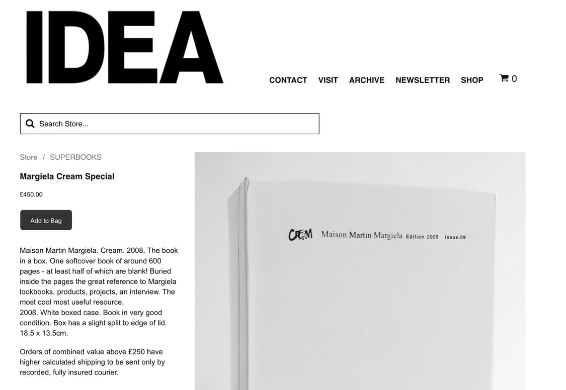 마르지엘라 20주년 한정 발매 에디션 (CREAM Edition 2008 상품이미지7