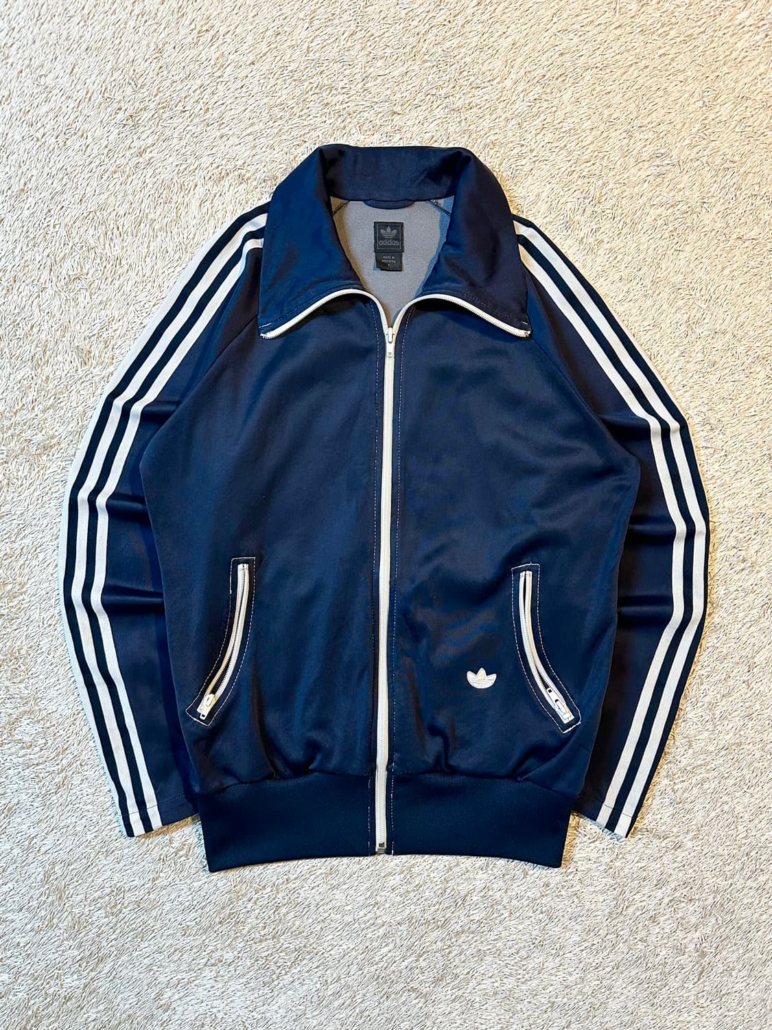 대장급) 00's 아디다스 지퍼 디테일 트랙탑 져지 네이비 상품이미지1