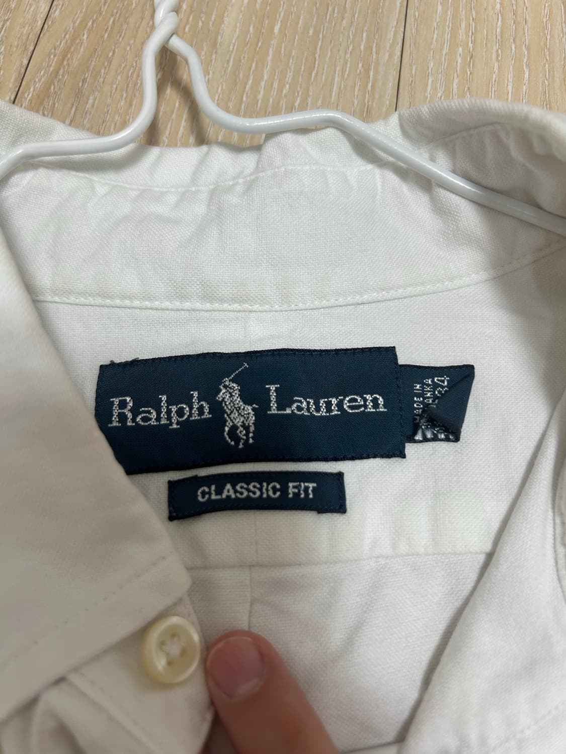 폴로 랄프로로렌 옥스포드 화이트 긴팔 셔츠 상품이미지2