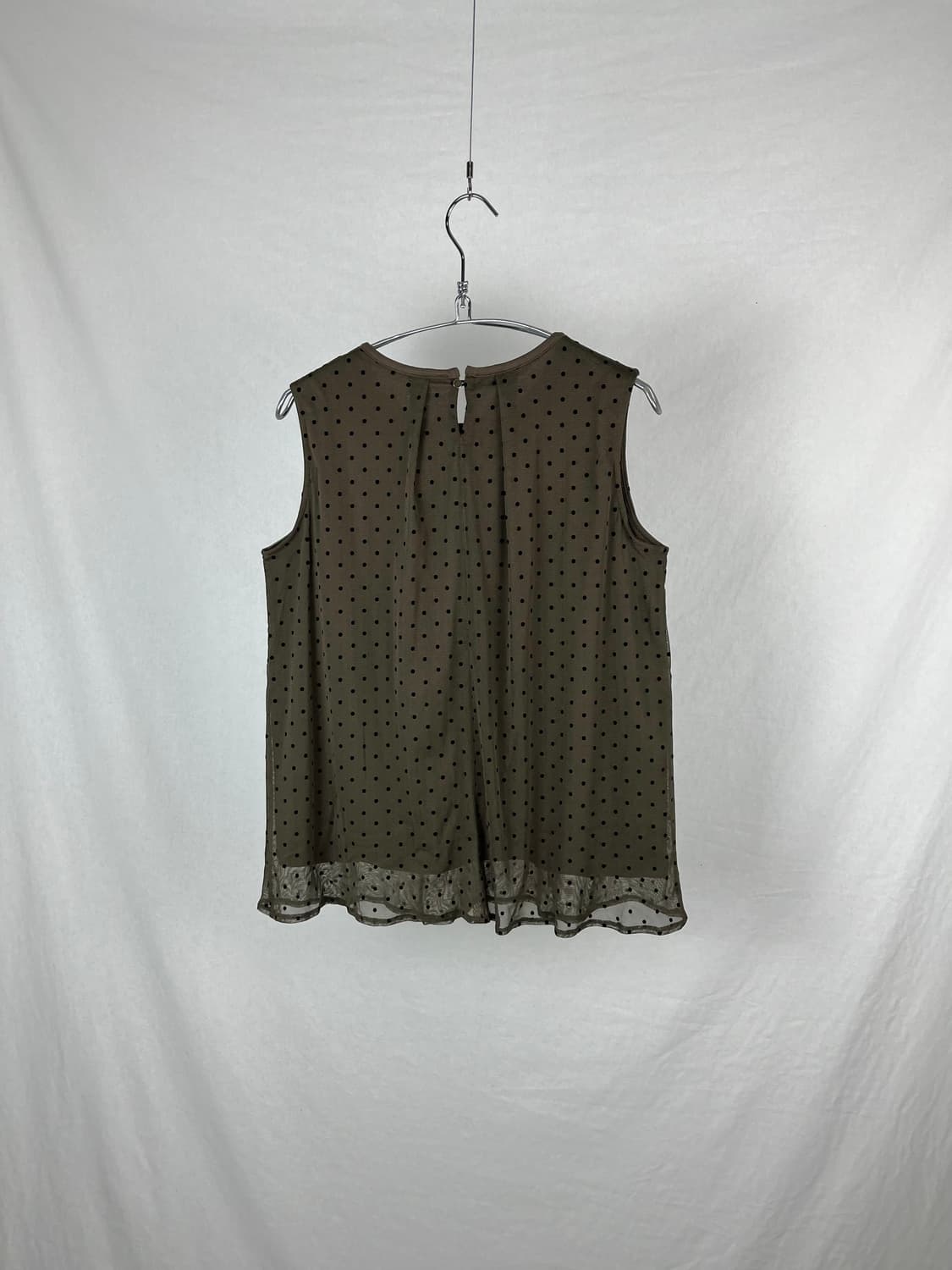 Vintage 도트 슬리브리스  상품이미지4