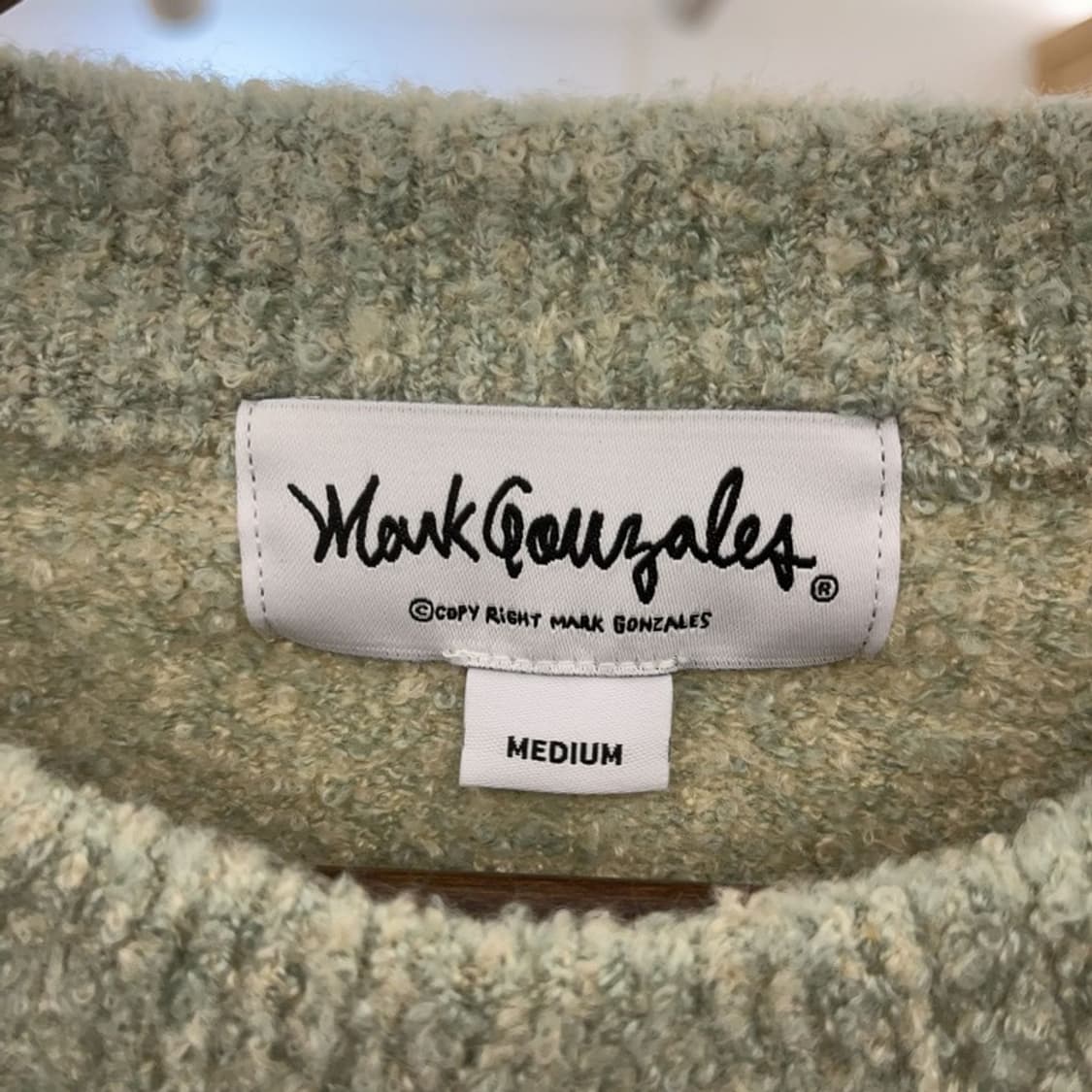 마크곤잘레스 폭닥 피스타치오 그린 울 니트 M C07099 상품이미지5