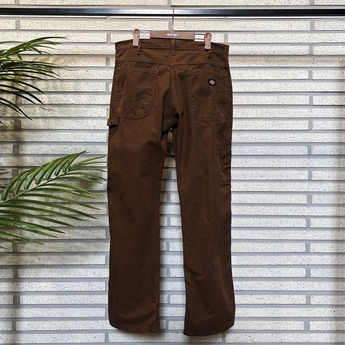 디키즈 코튼트윌 워크 카펜터 팬츠 스트레이트 디테일 브라운 상품이미지3