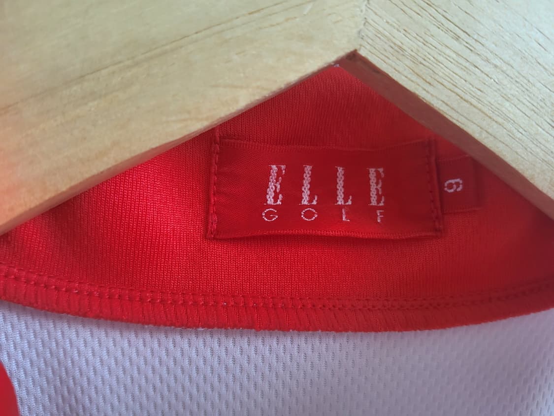 ELLE GOLF 엘르골프 여성 하프집업 반팔 카라티 M 기능성 폴리 상품이미지5