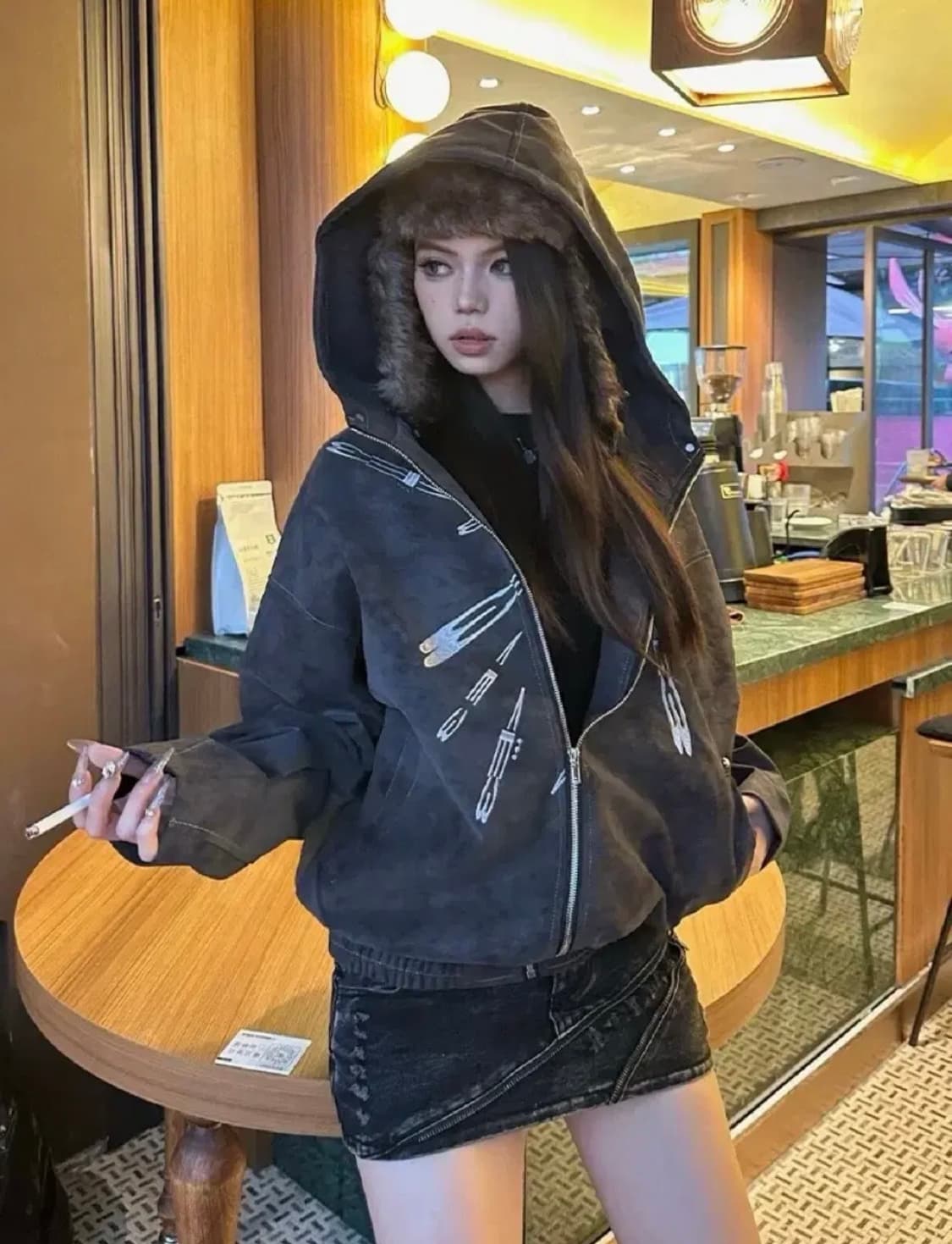 아메리칸 하이스트릿 빈티지 재킷 후드집업 상품이미지1