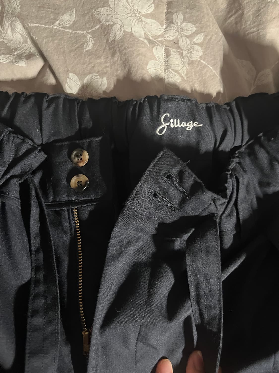 실라주 하카마팬츠 네이비 상품이미지3