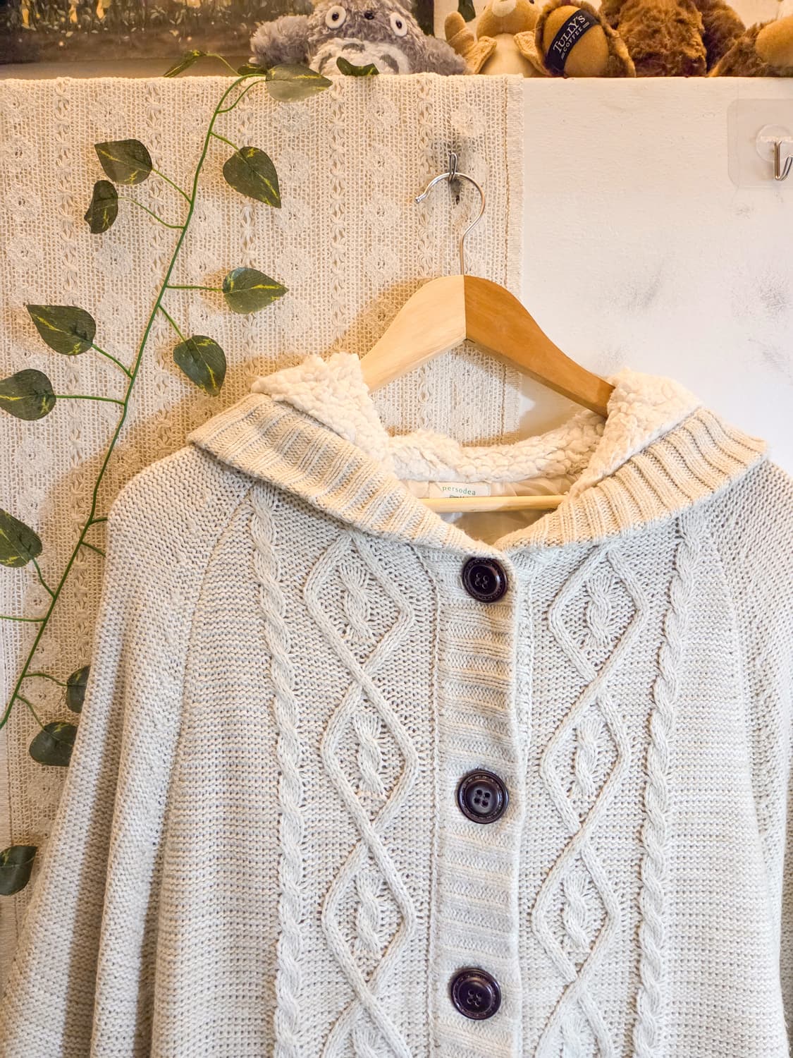 다람쥐 패치 케이프 가디건 상품이미지2