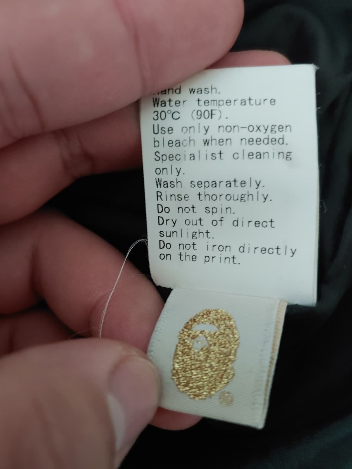 [S] 베이프 사루 프린트 다운 자켓 블랙 상품이미지6