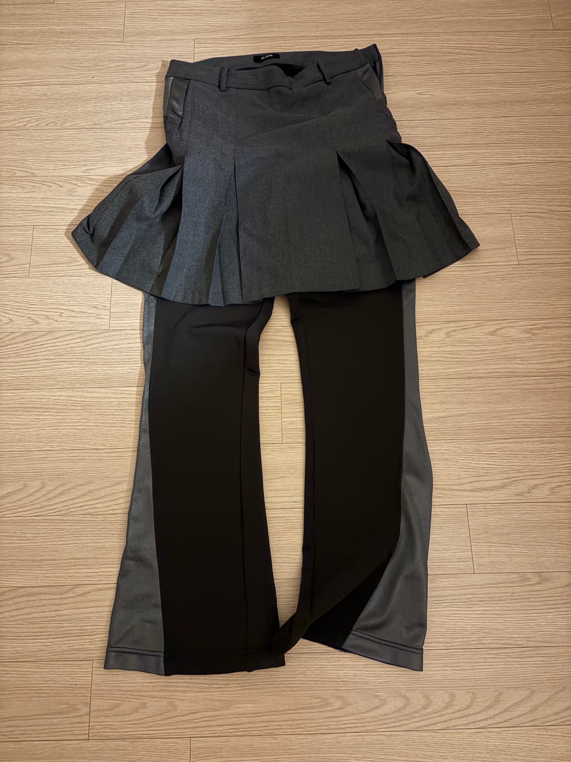 Pleated Jersey Skirt Pants / Grey 상품이미지3