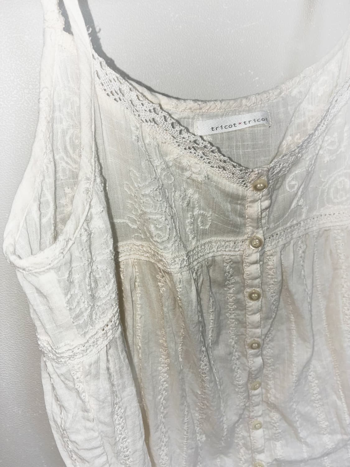 일본 빈티지 모리룩 레이스 슬립 나시 상품이미지2