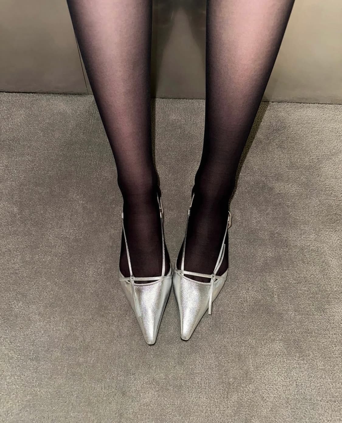 드래곤블루스 스릴 리본 슬링백 웨딩슈즈 240 상품이미지4