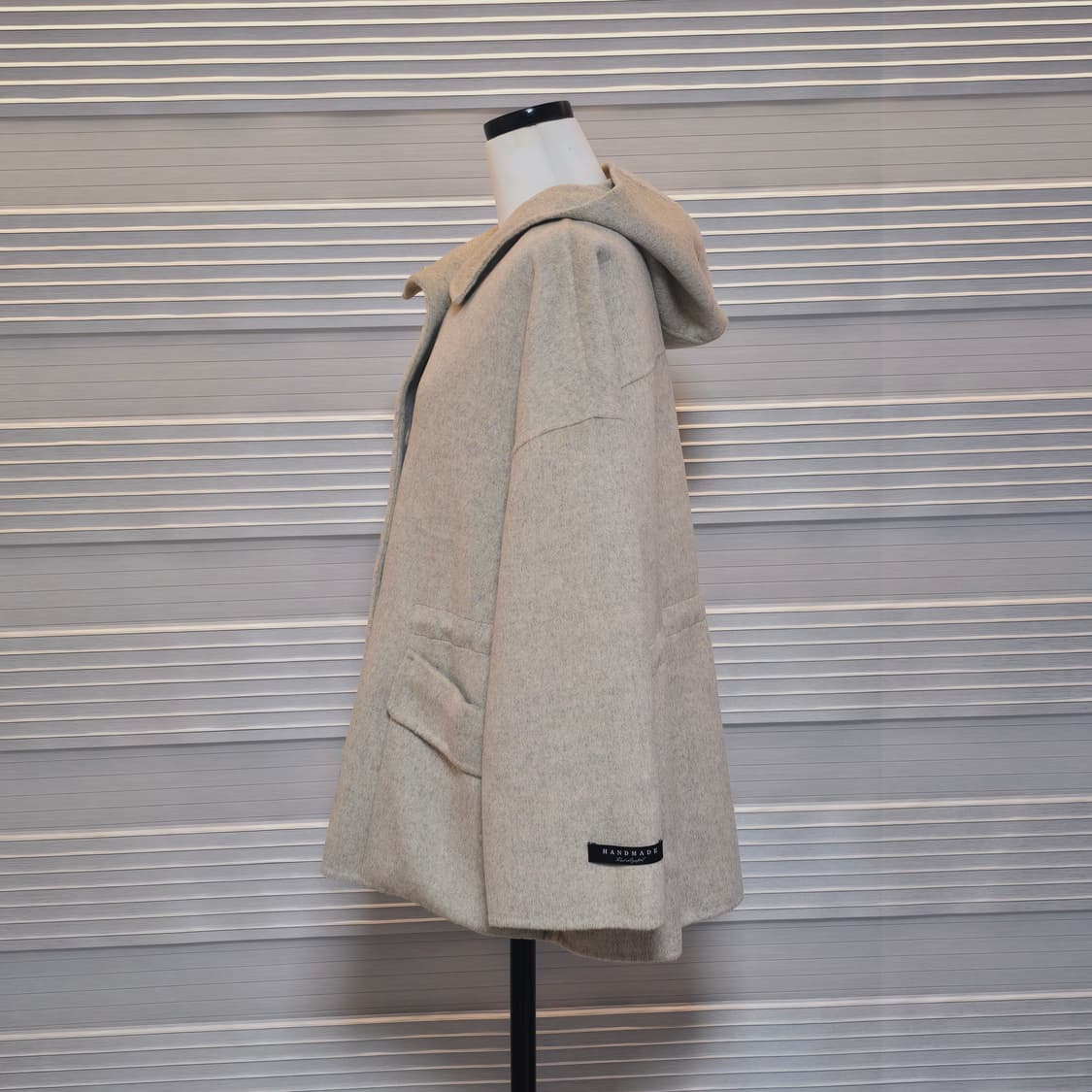 핸드메이드 후드 반코트 자켓  상품이미지3
