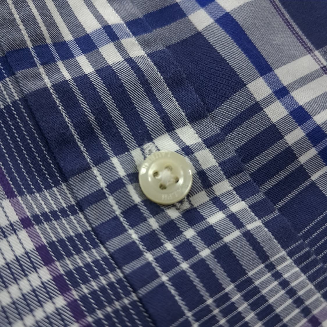 CK261 XL 폴로 퍼포먼스 타탄체크 블루 셔츠 남방 상품이미지8