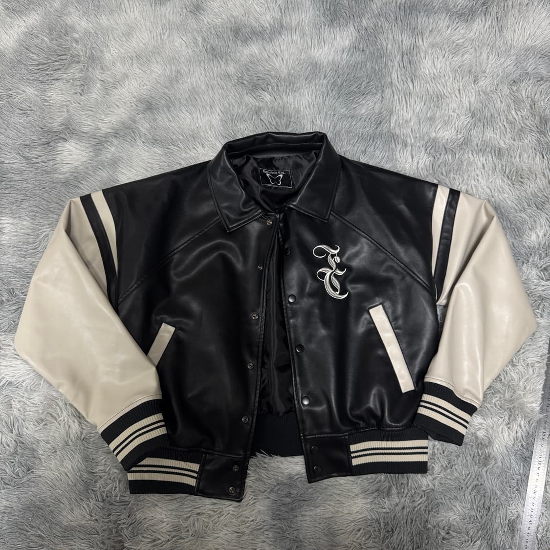 팬시클럽 멜로우 바시티 레더자켓  상품이미지7