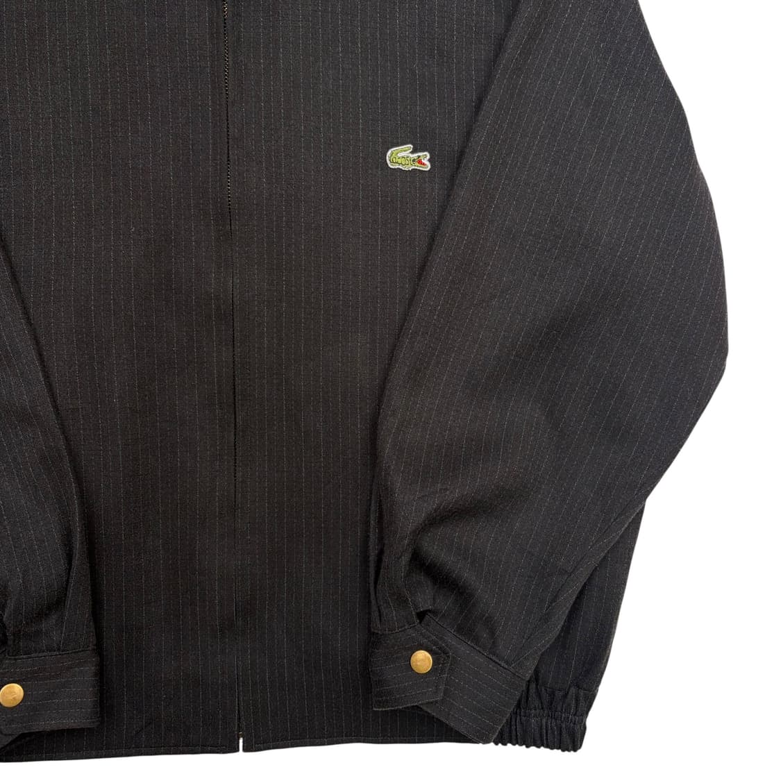 라코스테 블랙 스트라이프 블루종 자켓 M 상품이미지3