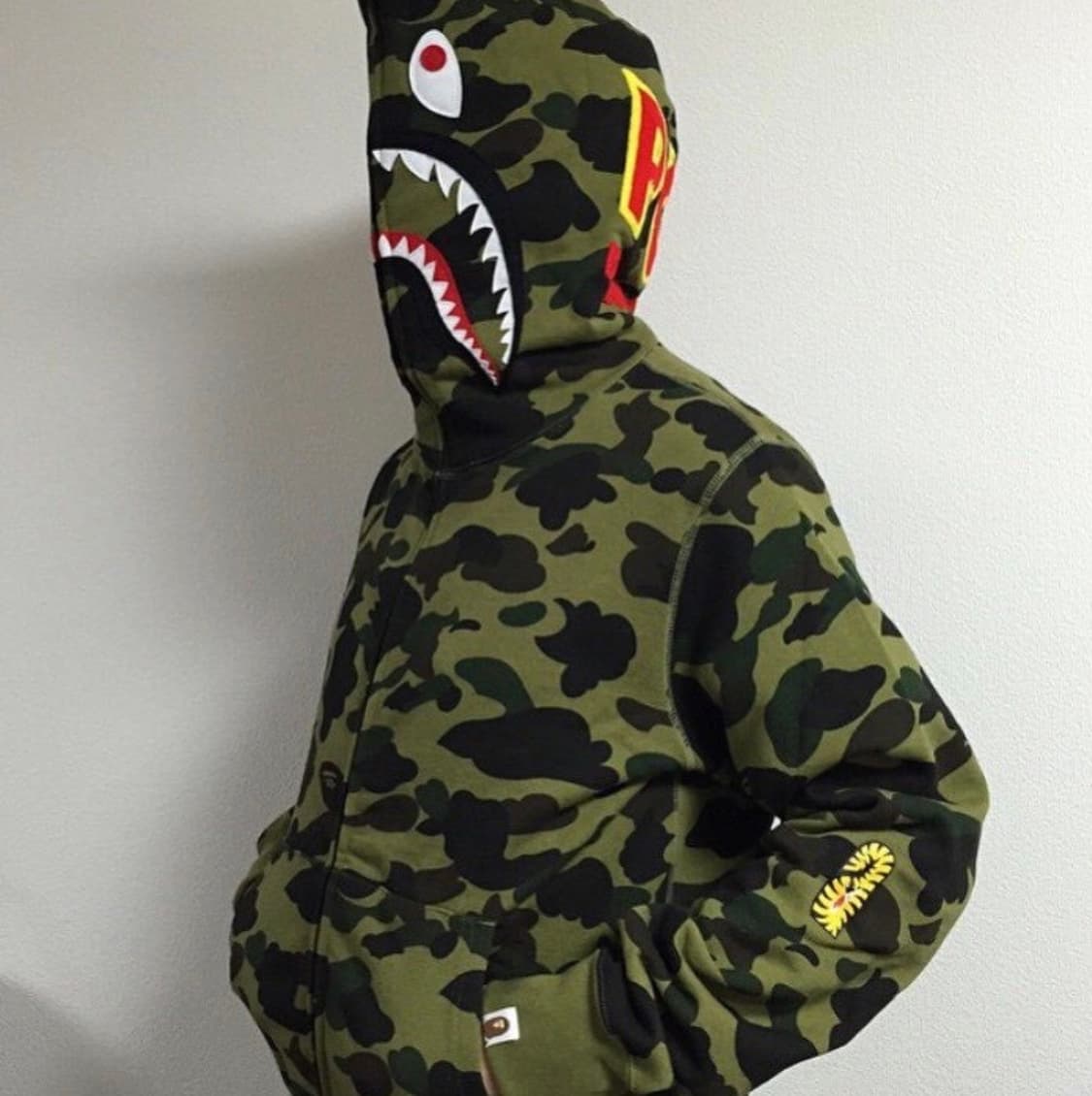 베이프 샤크후드 퍼스트 카모 녹계 3xl 상품이미지1