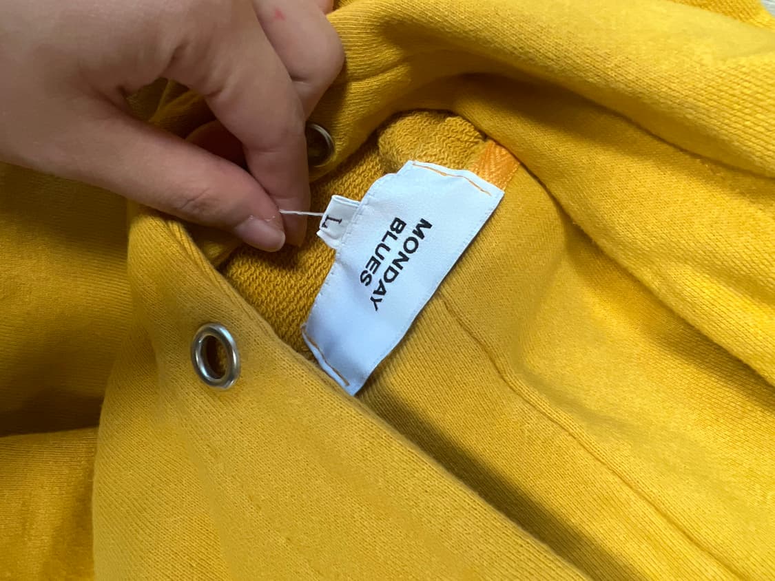 빈티지 스트릿 후드 옐로우 상품이미지4