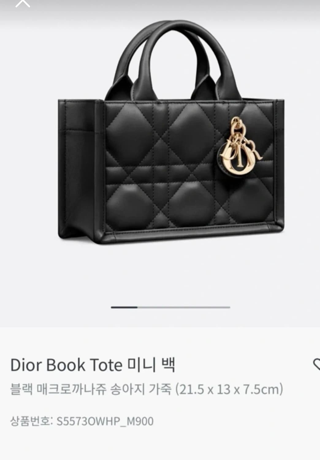 디올 북토트 미니 백 블랙 상품이미지1