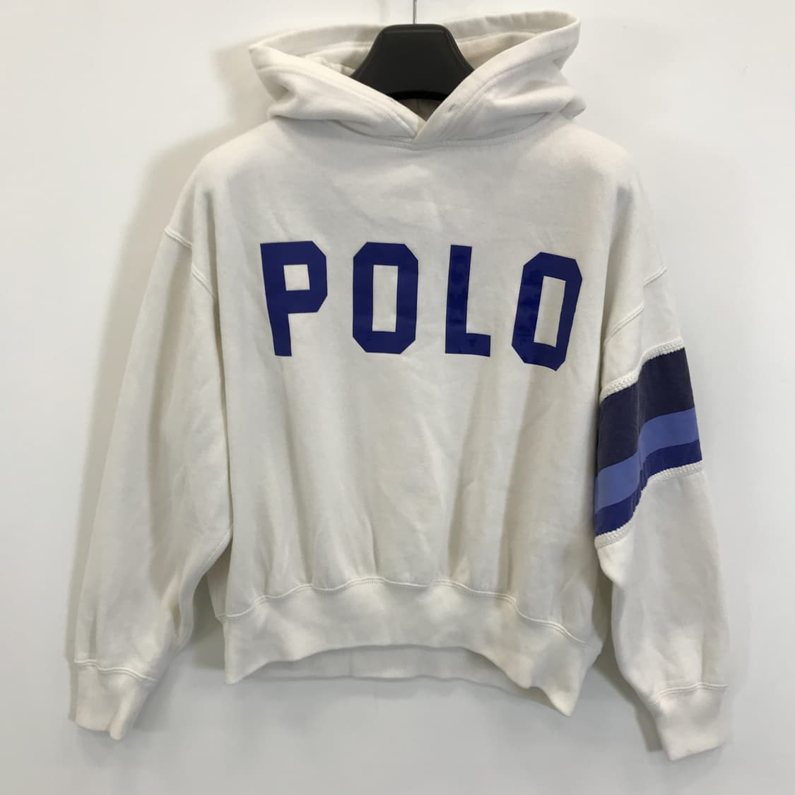 폴로 랄프로렌 빅로고 스트라이프소매 크롭후드 QR정품 [M] 상품이미지1