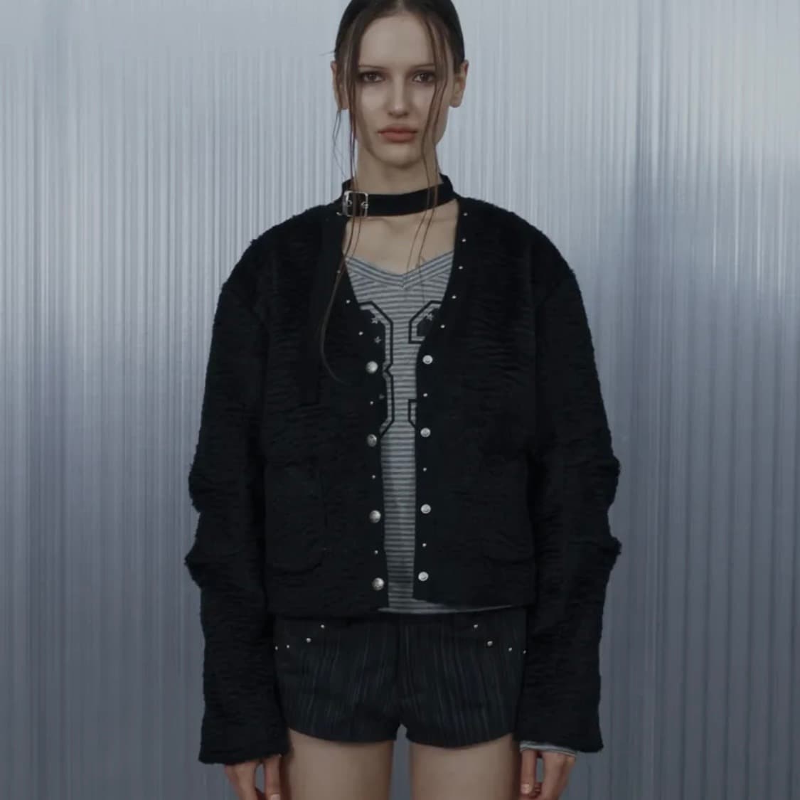 SETUPEXE CHOKER JACKET / BLACK 상품이미지2