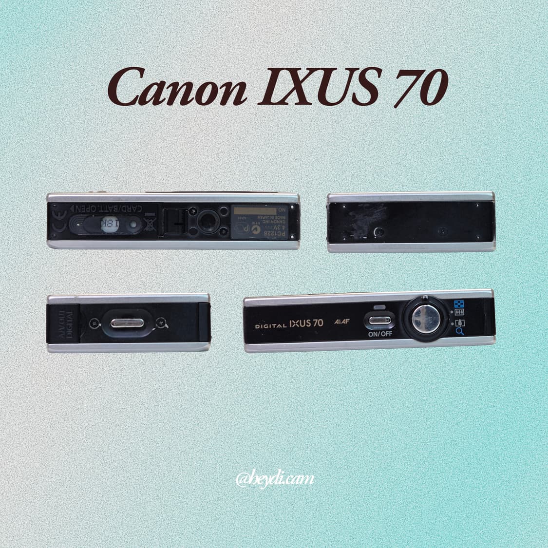 (강민경 아이브 리즈 은채) 캐논 ixus70블랙 상품이미지3