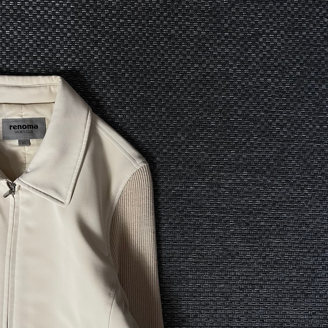 레노마 스포츠 연베이지 니트 폴리 집업 자켓 95 상품이미지3