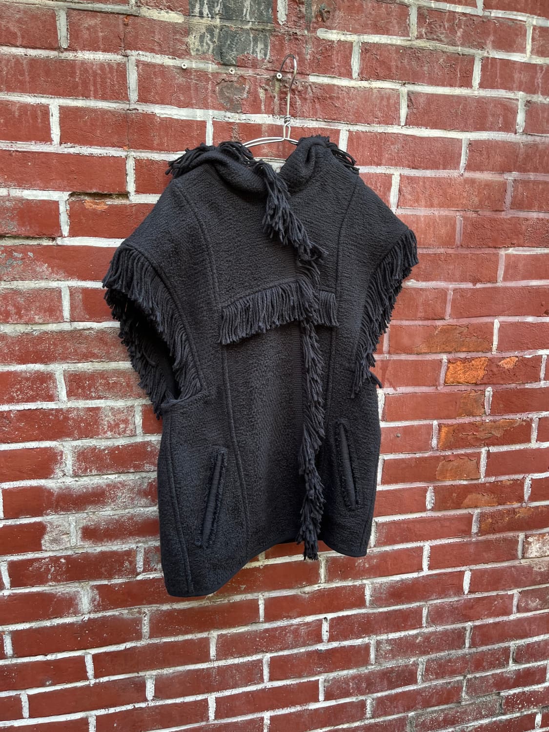 Isabel Marant 프린지 코튼 린넨 혼방 후드 베스트 상품이미지4