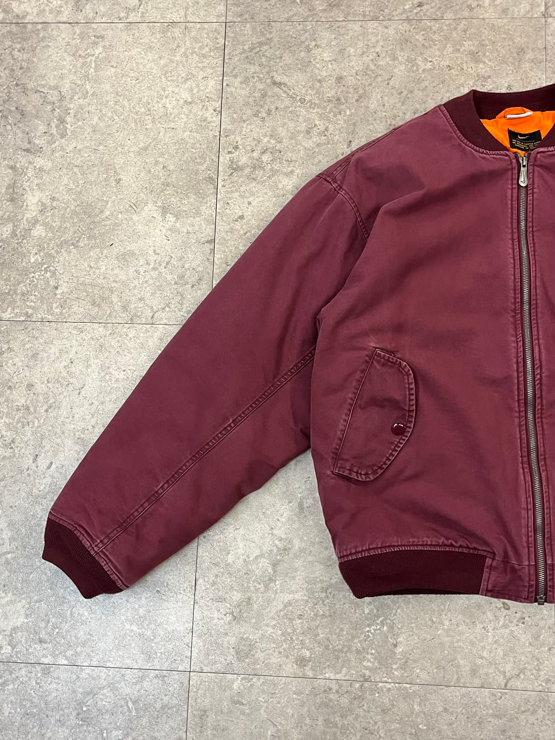 나이키 ma1 항공점퍼 버건디 L #csz1886 상품이미지5