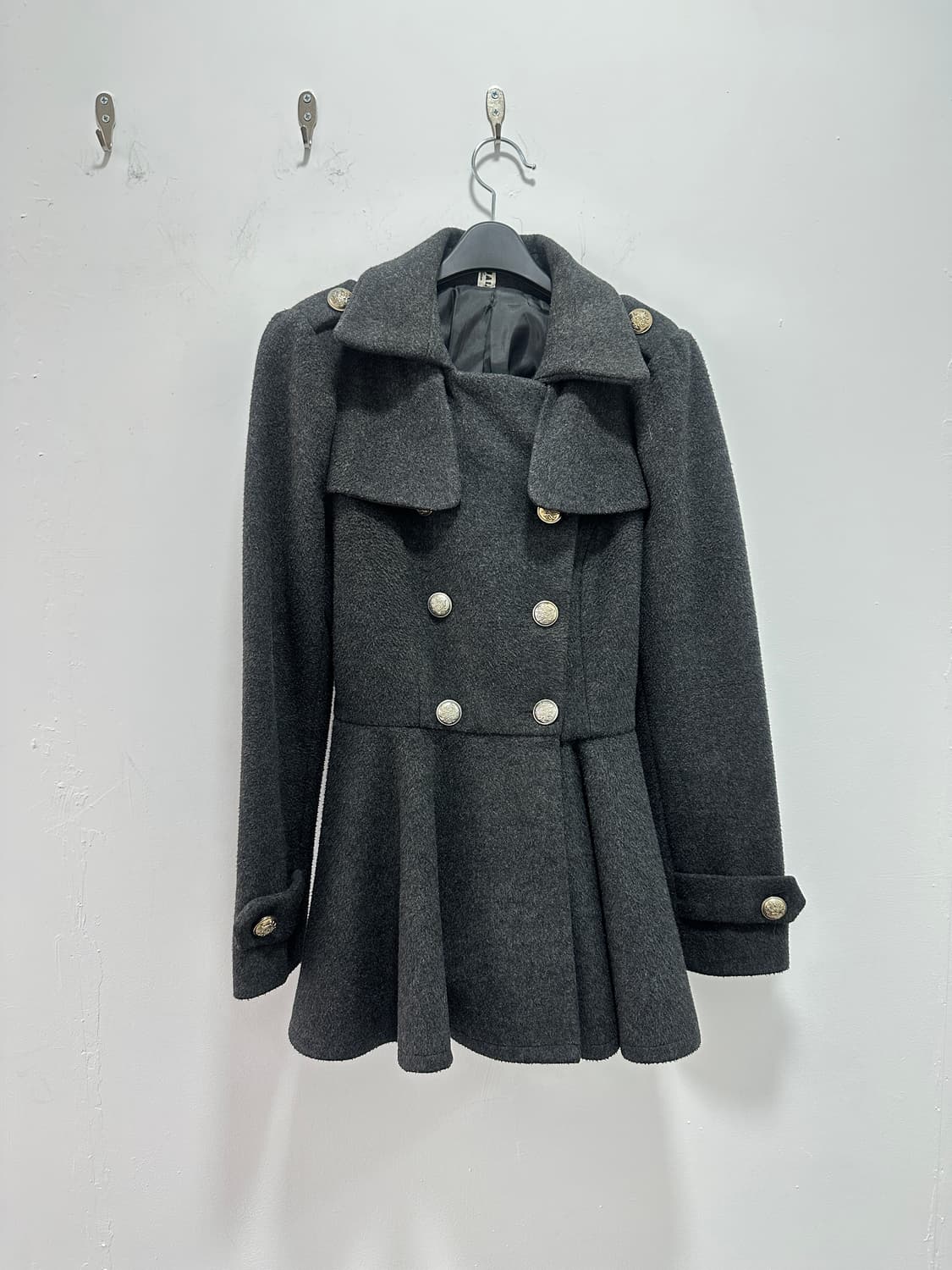 Gray flare peacoat 상품이미지4