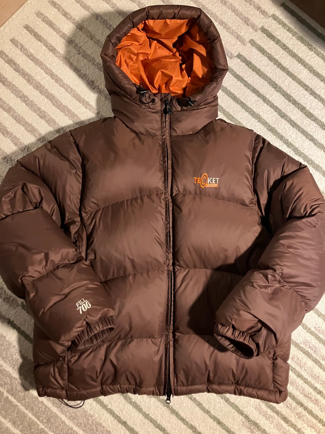 테켓 닷컴 패딩 브라운 m 상품이미지1