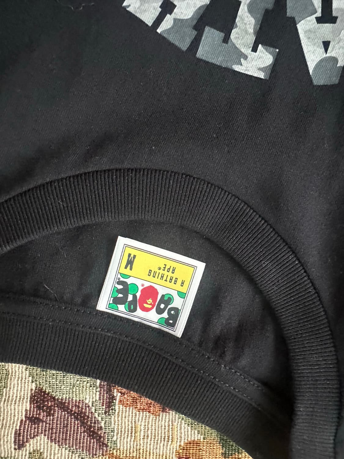 베이프 퍼스트 카모 컬리지 블랙 M 상품이미지2