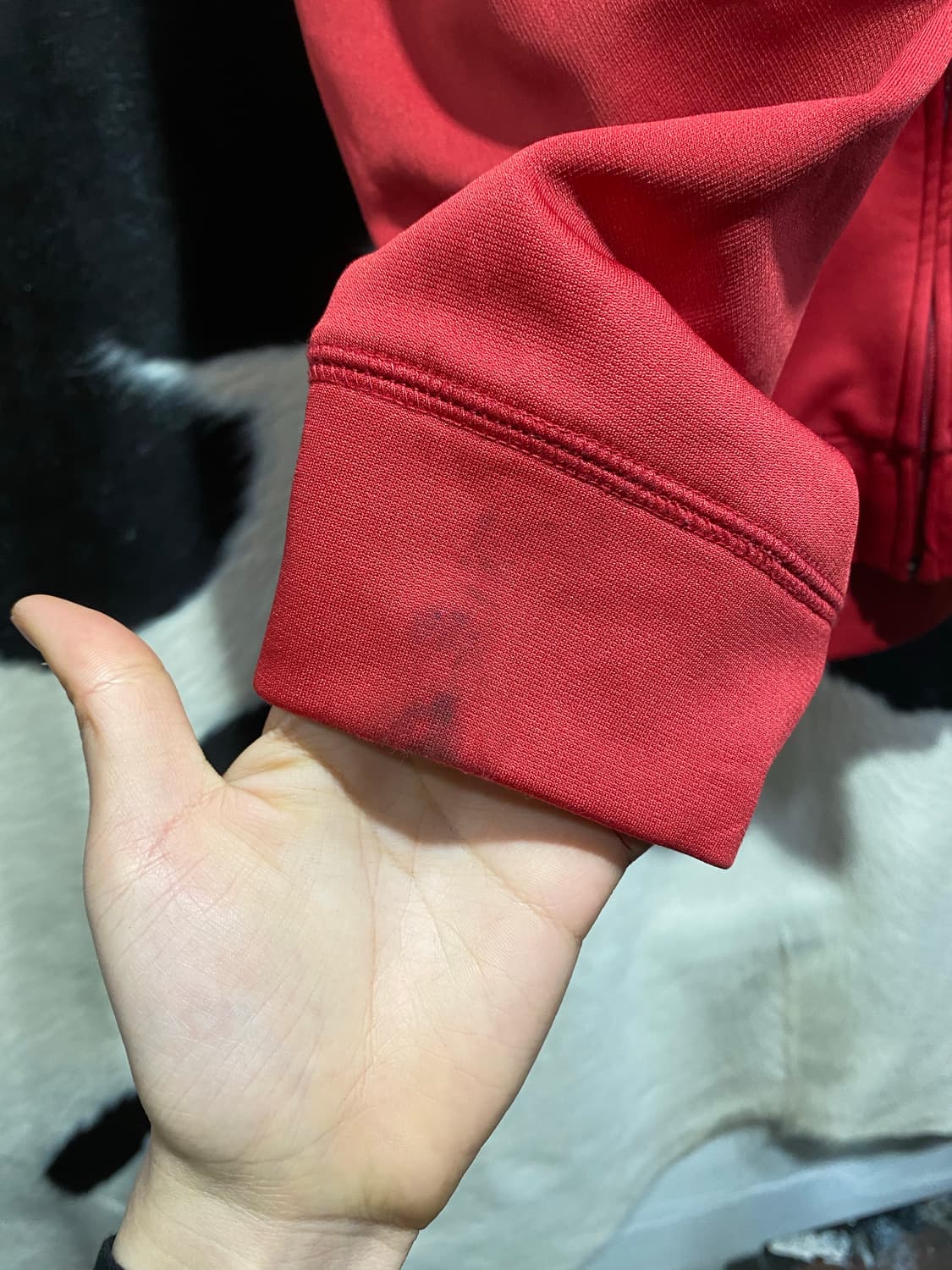 Nike therma-fit 로고 자수 레드 후드집업 상품이미지6