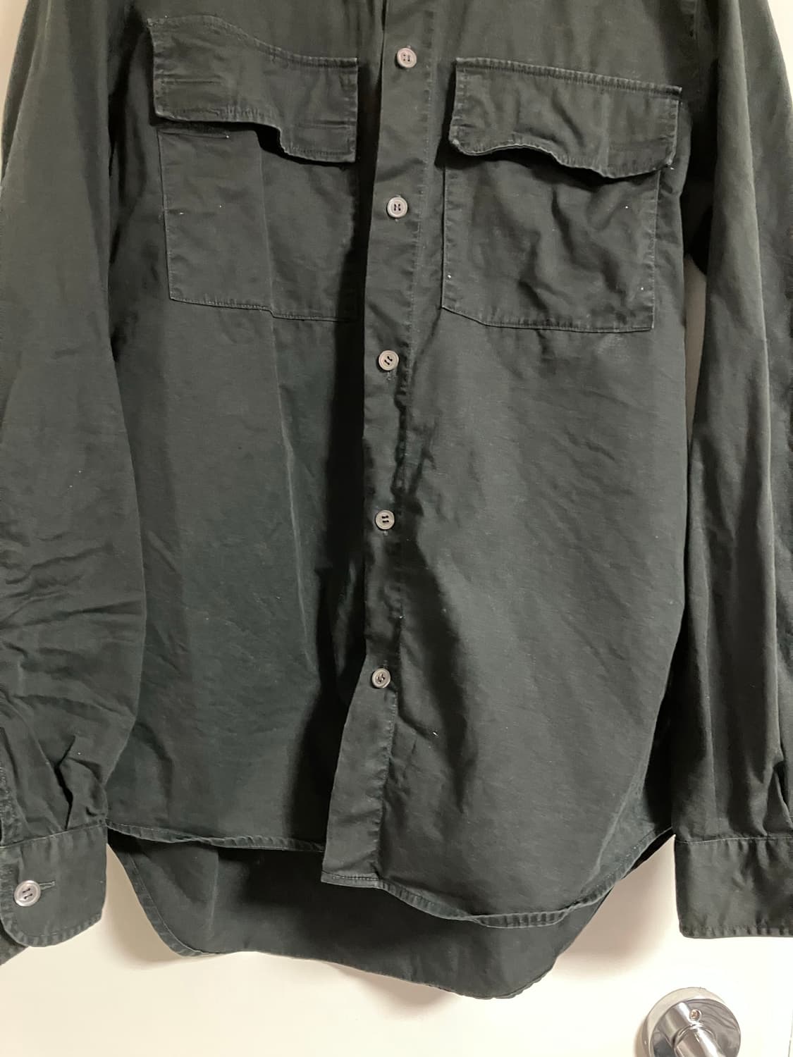 98)헬무트랭 투포켓 셔츠 블랙 상품이미지3