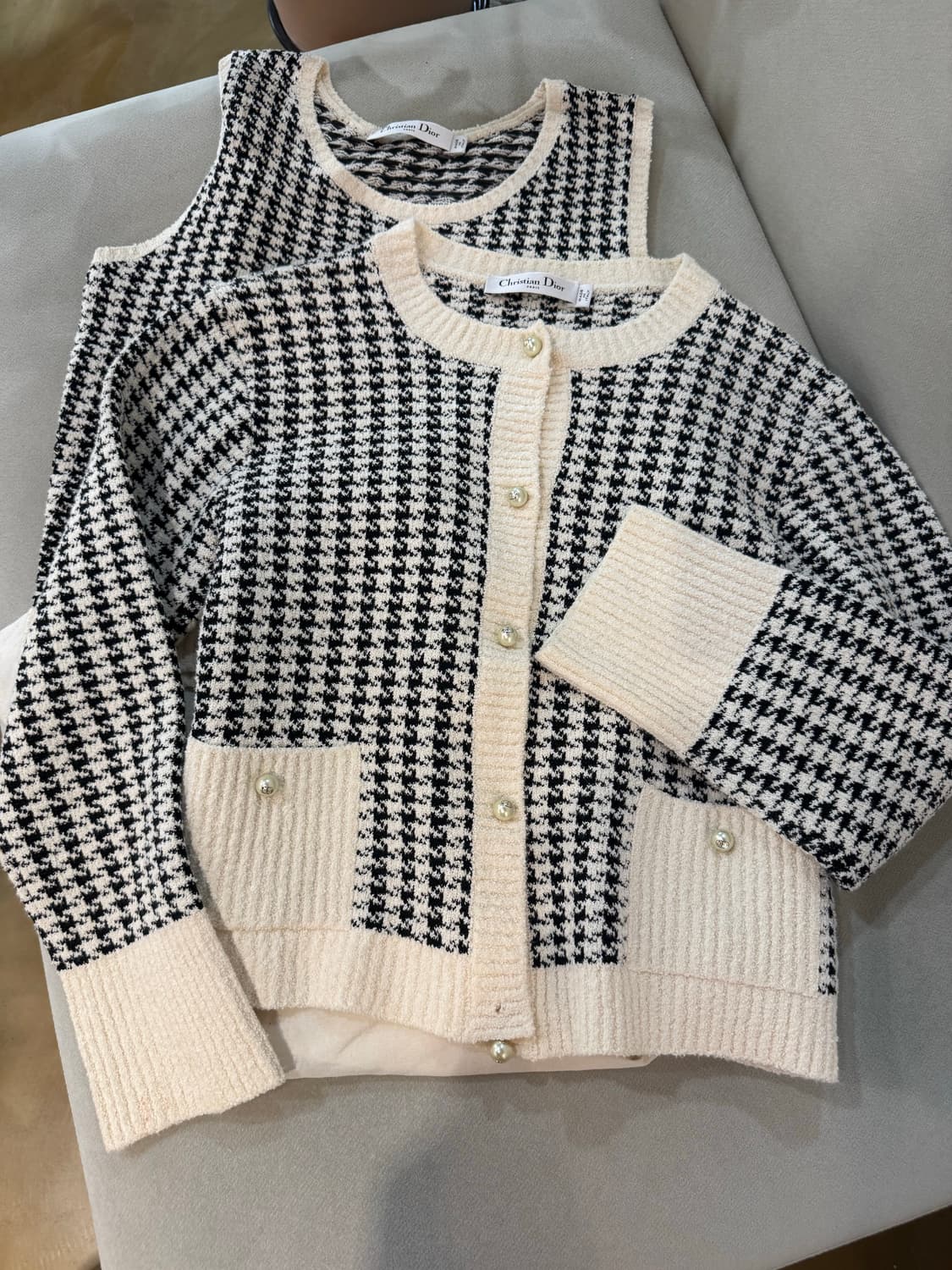디올 하운즈투스 니트 가디건 세트 상품이미지3