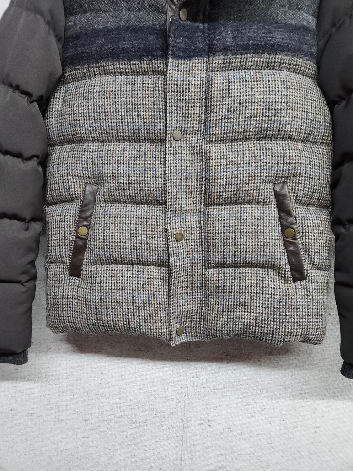 시스템 옴므 울 헤링본 구스다운 패딩 상품이미지2