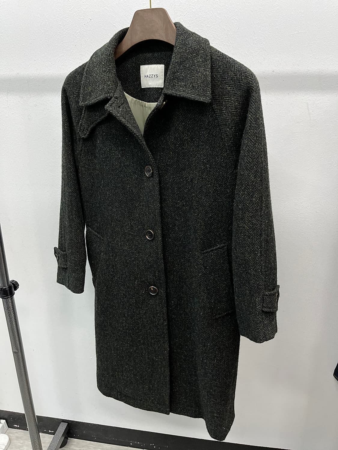 여) 헤지스 해리스 트위드 롱코트  상품이미지3