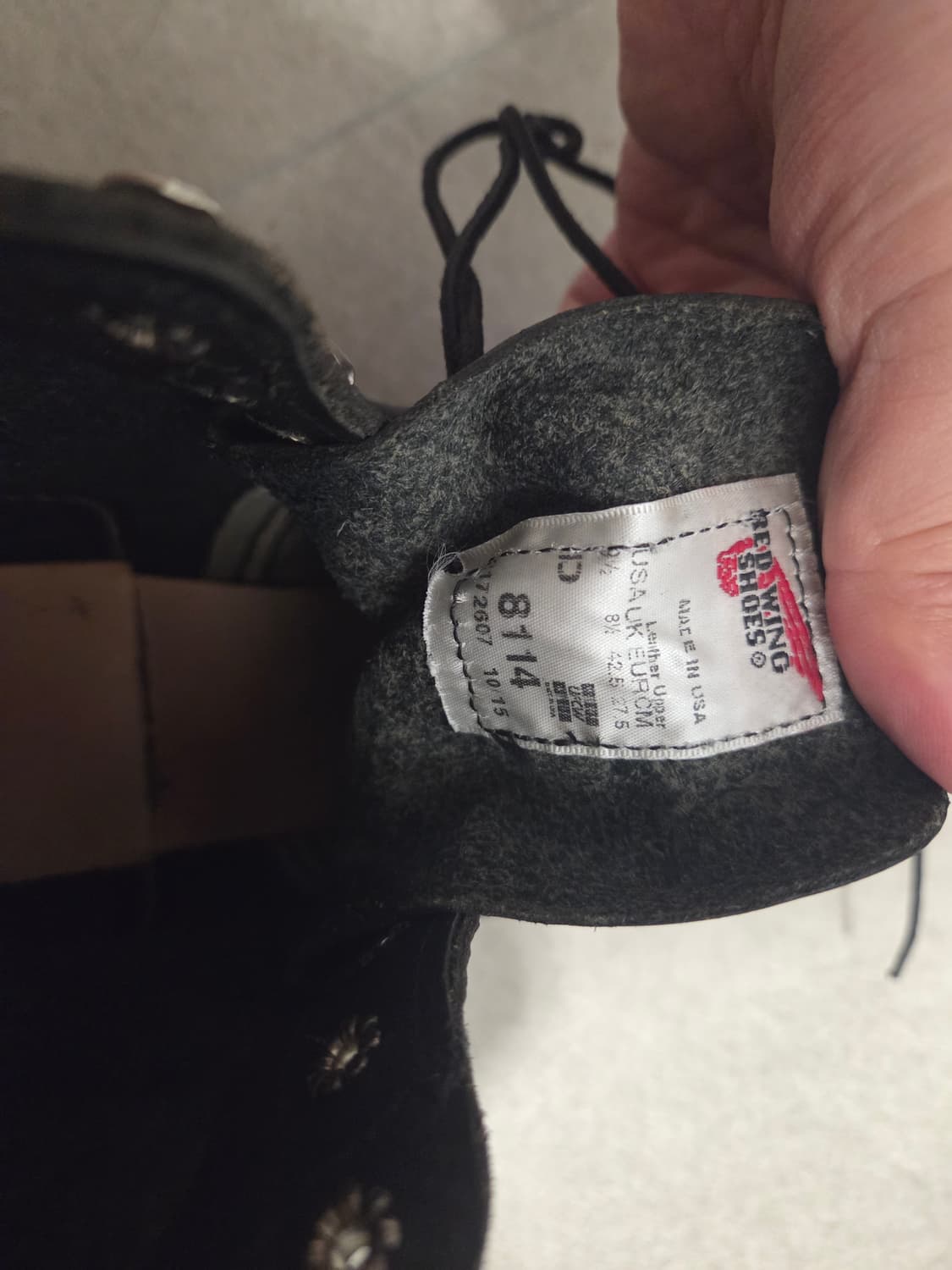 레드윙 8114 아이언 레인저 블랙 -9.5d 상품이미지4