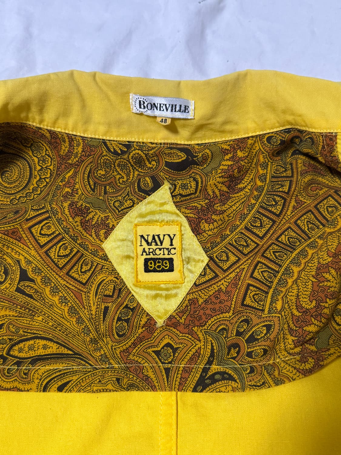 80s Boneville navy arctic 페이즐리 코튼 자켓 상품이미지9