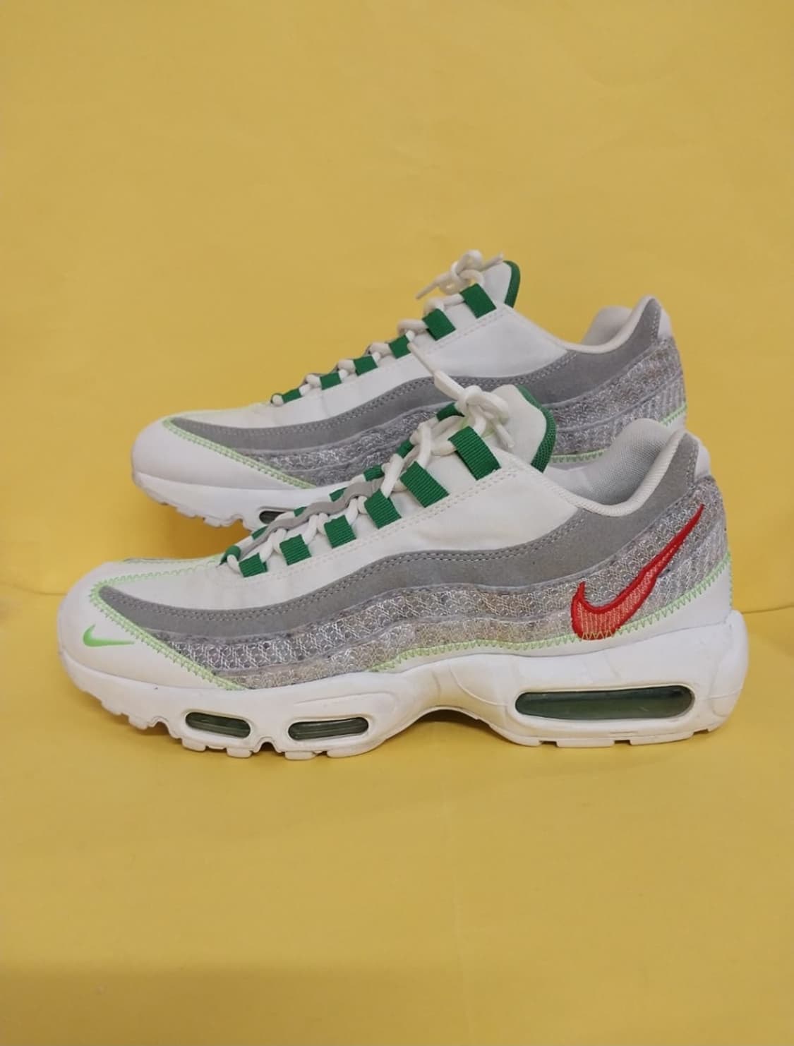 남성 나이키 에어맥스 95 화이트 클래식 운동화 (285) 상품이미지1