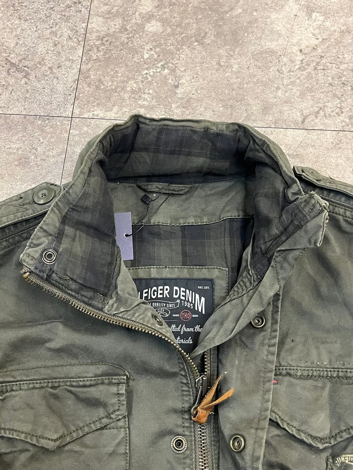 타미힐피거 밀리터리 자켓 카키 M #csz3034 상품이미지5