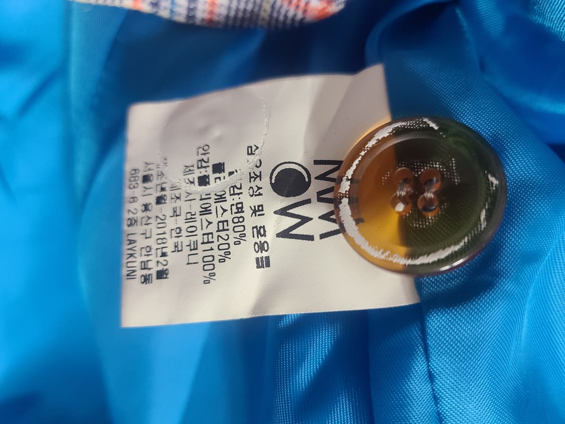 MMOW 체크 자켓 오렌지 포인트 상품이미지7