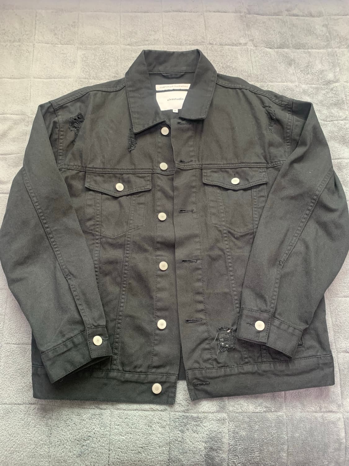 비바스튜디오 블랙 데님 자켓 M 상품이미지1