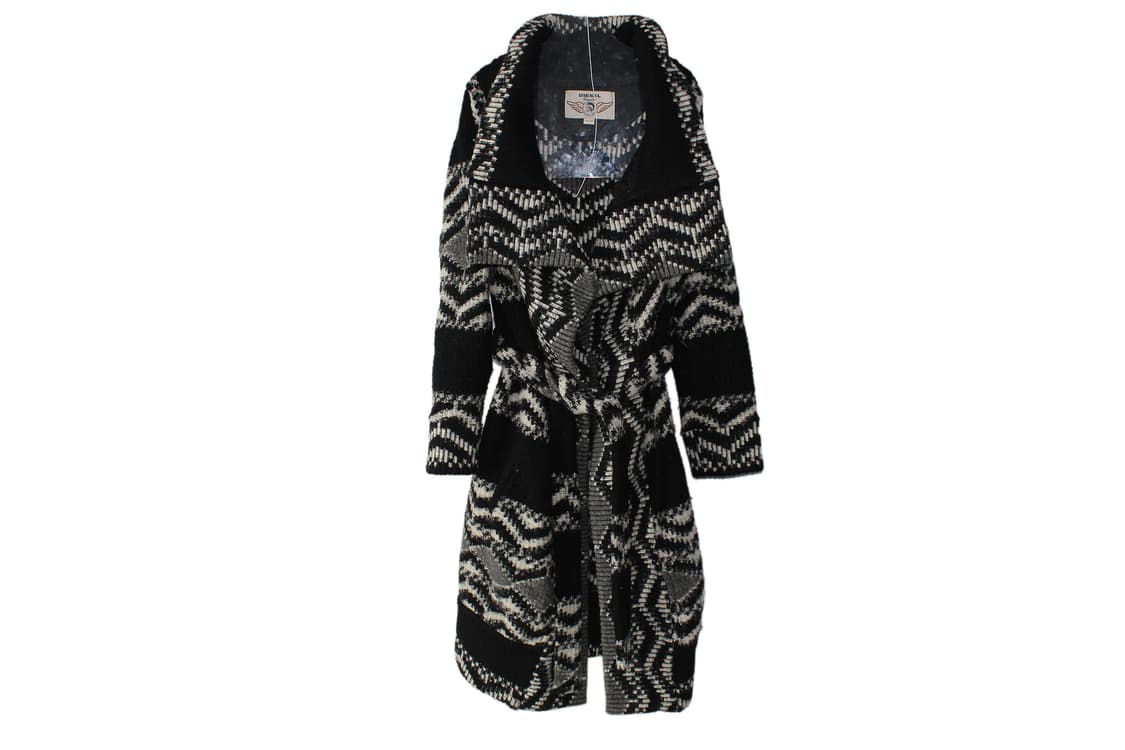 디젤 니트 케이프 후드 가디건 상품이미지8