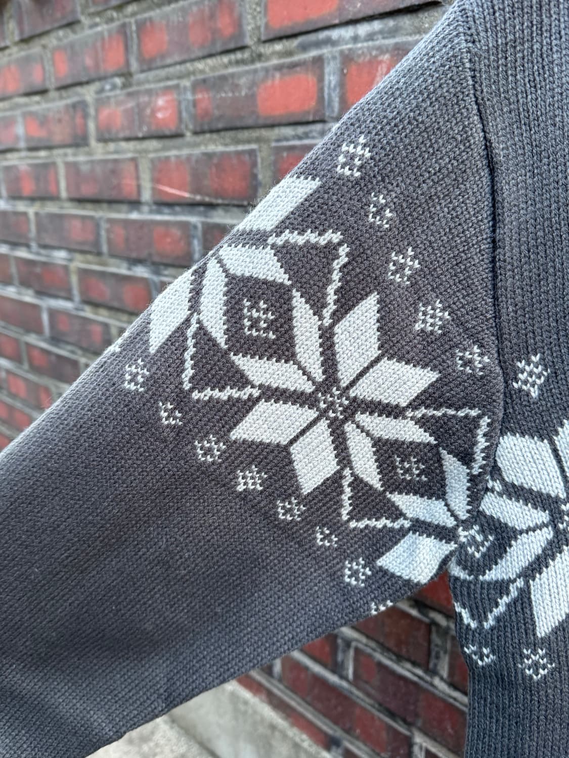 간사이 야마모토 진스 헨리넥 노르딕 니트  상품이미지6